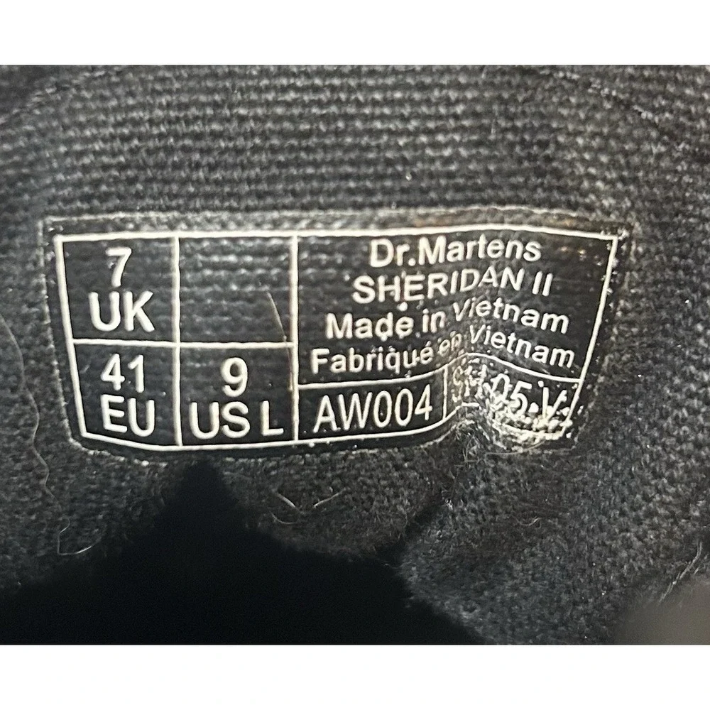 Dr. Martens Shoreditch Ankle Boots Womens Size 9 EUR 41 Black Canvas Lace Up
